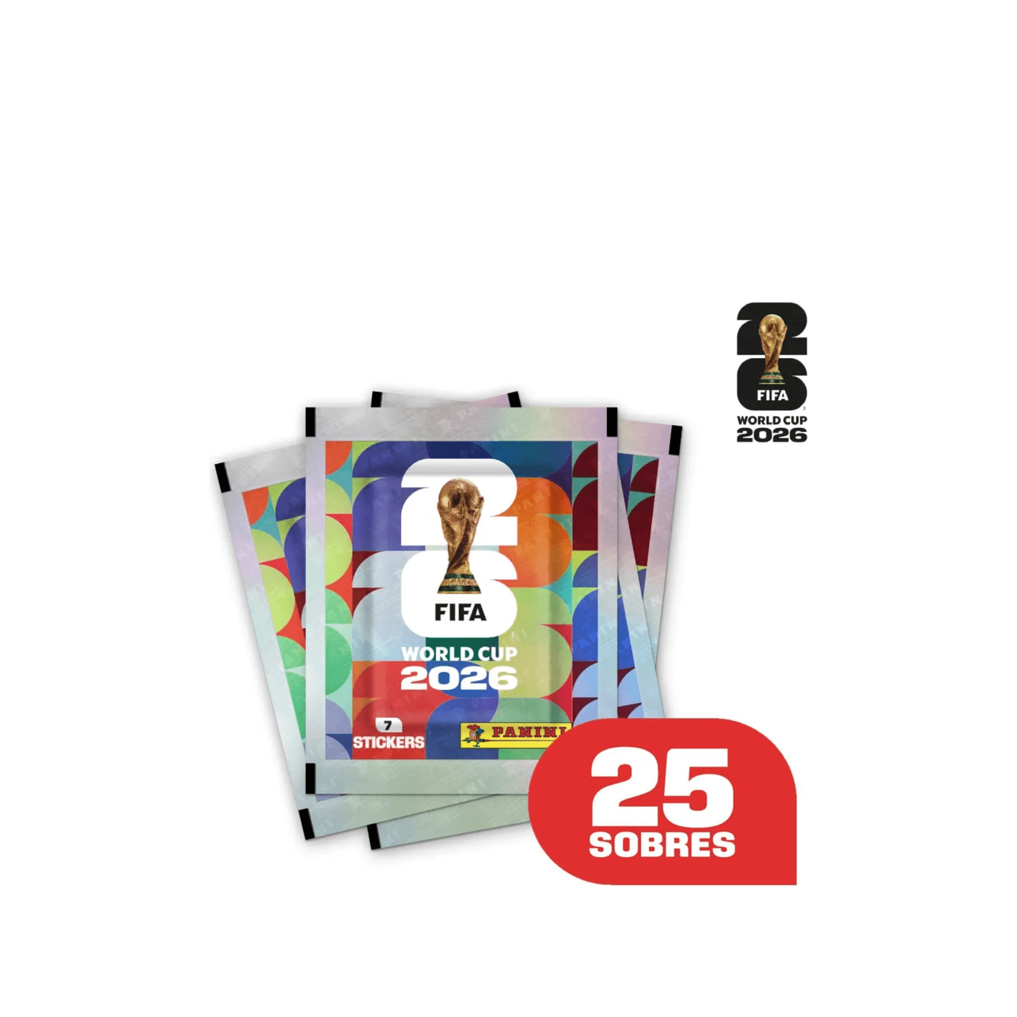 Pack 25 Sobres de Figuritas FIFA World Cup 2026 Panini